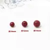 Cuentas con Patrón de Cinabrio, Cuentas Redondas, Cuentas Sueltas, Cuentas Separadoras, Mineral Crudo al por Mayor, Cuentas con Patrón de Arena Púrpura y Oro de Alto Contenido, Cuentas Redondas con Cuentas