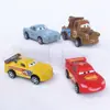 Conjunto de 4 Peças Transfronteiriço de Carros de Plástico Brinquedos de Carro, Modelos de Carro de Desenho Animado para Crianças, Conjunto de Decoração de Bolo