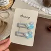 Nuevo Pinza de Mariposa de Doble Capa Colorida Estilo Coreano, Pasador Fresco y Elegante, Sensación de Alta Gama, Accesorio para el Cabello que No Daña el Cabello para Niñas