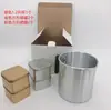 Vela DIY 1.2L Olla para Velas Mecha de Vela Centro de Hierro Patrón de Solapa Fruncida Frasco para Velas Juego de Mechas para Velas