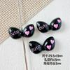 Macaron Color Cute Style Bow Paint Alloy Handmade DIY Beaded Mobile Phone Chain Colar Acessórios para Cabelo
