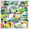 50 pegatinas de pelotas de golf para portátiles, fundas de teléfono, agendas, patinetas, decoraciones de guitarra, calcomanías impermeables