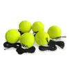 Pelota de tenis con cuerda para principiantes y personas mayores, ejercicio de tenis para un solo jugador, pelota elástica con rebote y cuerda