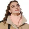 Calentador de Cuello Grueso con Forro de Polar para Mujer, Cálido y Elegante en Invierno, Bufanda de Cuello Falsa Versátil Estilo Coreano para Otoño e Invierno, para Mantener el Calor