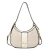 Moderna 2025 Nueva Versátil Bolso de Hombro Tipo Dumpling Moda Bolso Cruzado para Mujer con Estampado de Letras y Bloques de Color Bolso de Axila