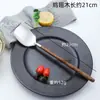 Colher de aço inoxidável 304 atacado estilo japonês asas de frango madeira maciça conjunto de utensílios de cozinha ramen coador público espátula colher para panela quente