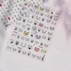 Adesivos de Unha Finos e Resistentes, Adesivos de Unha Pequenos, Frescos e Fofos de Desenho Animado, Adesivos de Joias com Expressões de Gato e Cachorro, Unhas Usáveis