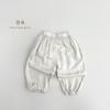 Pantalones temblorosos para niños Verano Pantalones de seda de hielo para niños pequeños Pantalones modernos para niñas Pantalones antimosquitos Estilo japonés Estilo coreano Pantalones sueltos de pierna ancha
