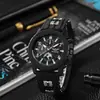 AliExpress Nuevo Reloj Deportivo de Silicona para Hombre con Cuarzo Estilo Mecánico Fresco Versátil Reloj para Estudiante