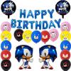 Amazon nuevo estilo Sonic Hedgehog Sonic niño traje de fiesta de cumpleaños Sonic globo de aluminio