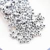 4*7mm acrílico furo reto redondo chato letras em inglês contas soltas DIY contas para colar pulseira de plástico brincos acessórios