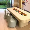 Departamento de Vendas Mesa e Cadeira Infantil Combinadas Mezanino Shopping Center Área de Diversão Escola Educação Infantil Mesa Retangular Feita à Mão