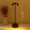 Lámpara de mesa LED recargable tipo barra Amazon transfronteriza, lámpara de mesa decorativa para restaurante, luz nocturna ambiental, lámpara de noche, lámpara de llama