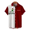 Camisa masculina especial plus size europeia e americana transfronteiriça quente com estampa digital 3D, manga curta, bolso, casual, gola polo
