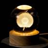 Bola de Cristal Luminosa Esculpida Criativa Múltiplos Padrões Carregamento Direto Luz Noturna cor quente decoração de mesa presente