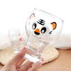 Pegatina de cristal con forma de oso panda, taza de café helada, taza de jugo, batido, bebida fría, taza de cerveza de celebridades de Internet