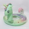 2023 nuevo anillo de natación infantil engrosado de moda con lentejuelas de caballo arcoíris inflable para niña anillo de natación de unicornio fondo de entrepierna