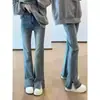 Jeans reto de verão plus size para mulheres, calça pantalona de cintura alta emagrecedora para primavera para meninas plus size com corpo em formato de pera