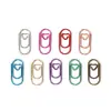 Clips para Papel Mini Corazón de Venta Caliente Transfronteriza al por Mayor con Envío Gratis Clips para Papel con Forma de Corazón de 20 mm Clips para Papel Coloridos Galvanizados
