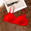 Ropa interior sin costuras transfronteriza para mujer, Push-Up, Sin aros, Recolección lateral del busto, Anticaída, Reunión de busto pequeño, Sujetador ajustable, Copa delgada