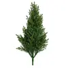 Ramas artificiales de pino y ciprés transfronterizas TEMU Amazon para plantación en suelo, plantas verdes en maceta, decoración de árbol de Navidad, paisaje de césped y jardín