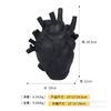 Cross-border Hot Resin Vase Crafts Creative Heart Shape Sculpture Peças Técnicas Home Dried Flower Vase Decorações