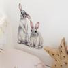 Nuevas Pegatinas de Pared Fanxi Dos Conejitos Lindos Habitación Infantil Decoración del Hogar Pegatinas de Pared Removibles Fx-F01