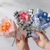 Buquê de Flores de Lã, Flores Simuladas, Flores Pompons de Tricô, Flores Artesanais Prontas, Presentes de Aniversário para Melhores Amigos, Atacado Transfronteiriço