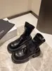 Efecto adelgazante en las piernas~ Botas altas de plataforma estilizadas para mujer, botines fruncidos con cremallera trasera, punta redonda, botas estilo Martin elásticas para mujer