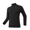 Camisetas Esportivas Masculinas Dijia com Proteção Solar, Zíper Meio Aberto, Secagem Rápida, para Uso ao Ar Livre, Moda, Treino, Ciclismo, Corrida, Fitness
