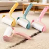 1 cabo + 5 rolos de papel adesivo destacável para fiapos rolo removedor de fiapos escova rolo removedor de fiapos