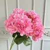 5 Buquês de Flores Artificiais de Hortênsia para Decoração de Cenário, Arranjo de Parede de Flores, Flores Artificiais para Exportação