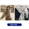 Bufanda de algodón y lino con encaje estilo francés, nuevo chal artístico de primavera y otoño para mujer, bufanda fina de gasa para otoño e invierno, bufanda de seda de moda para invierno