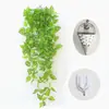 Trepadeiras artificiais com folhas de plástico, adequadas para pendurar na parede interna, plantas pendentes e cestos suspensos.