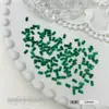 Rhinestones Pequeños Verdes Esmeralda de Base Plana para Uñas, Rhinestones Súper Brillantes con Forma de Gota de Agua y Mariposa, Decoraciones para Uñas al por Mayor