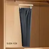 Pantalones rectos de color liso, nuevo estilo primavera y otoño, cómodos y versátiles, adelgazantes y que realzan la altura, resistentes a las arrugas, pantalones de vestir casuales para hombre