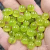 Contas de Pedra Olho de Gato Artificial Verde Fluorescente Contas Soltas de Jade Sintético Acessórios para Pulseira Colar Verde Fruta Contas Artesanais