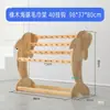 Estante para Toallas de Madera Maciza para Jardín de Infancia, Estante de Almacenamiento de Madera Natural para Niños, Estante Móvil Desmontable para Toallas, Portavasos de Madera de Pino