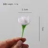 Flores de Vidro em Miniatura, Flores Artificiais Feitas à Mão de Vidro Zibo, Decorações de Buquê para o Dia das Mães, Enfeites para Mesa de Escritório
