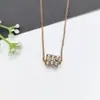 Collar de Acero Inoxidable para Mujer Joyería de Nicho Versátil Colgante de Cobre Cadena Elegante para Clavícula Joyería Cadena de Lujo Ligero