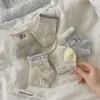 Calcetines de Niña con Lazo Verano Finos Dulces Borde Enrollado Calcetines Cortos de Cachorro Transpirables Lindos Dibujos Animados Versátiles Calcetines Cortos Niña