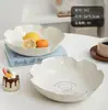 Plato de Fruta Espeso Estilo Chino para Cocina y Sala de Estar del Hogar, Plato para Snacks, Plato para Dulces, Plato de Fruta de Moda con un Toque de Lujo