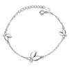 Pulseira Feminina Estilo Coreano Doce Pulseira de Borboleta Temperamento Personalizada Cravejada de Diamantes Pulseira da Celebridade da Internet de Pessoas na Moda