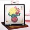 Barraca estilo chinês série de peônia colorida moldura de recorte de papel grande 25cm Fabricantes de presentes para Relações Exteriores atacado