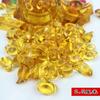 Adornos de lingotes de cristal, cornucopia de lingotes de oro, lingotes pequeños, esmalte de colores, adornos comerciales, pequeños regalos decorativos para inauguración de la casa.