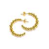 Aretes de cuentas redondas elegantes de nicho para mujer, modernos para ir al trabajo, de alta calidad, versátiles, chapados en oro de 18 quilates de acero de titanio, ventas directas de fábrica