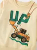 Ropa infantil transfronteriza, colección otoño/invierno 2026: Sudadera infantil de manga larga con estampado casual de coche, cuello redondo, estilo pullover, adecuada para niños