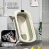 Cubeta plegable para niños, cubeta para baño de bebé, bañera plegable para bebé, se puede sentar y acostar, traje para el hogar, plástico blando para baño
