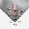 Fornecimento Transfronteiriço de Acessórios para Unhas, Cristais de Fundo Plano, Strass de Vidro de Formato Irregular, Joias com Strass Premium Cor Champagne Dourado, Strass Brilhantes