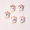 Brinquedo de Comida Fofo Pão de Leite Biscoito Desenho Animado Joias para Unhas Resina Acessórios de Montagem de Unhas Estéreo Brincos DIY
